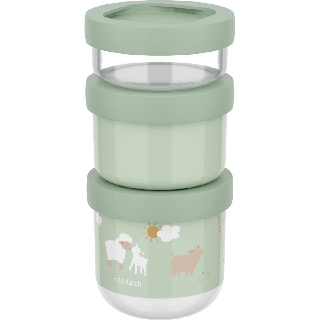 Pack 3 tupper apilables Granja Little Duch - Nanetes